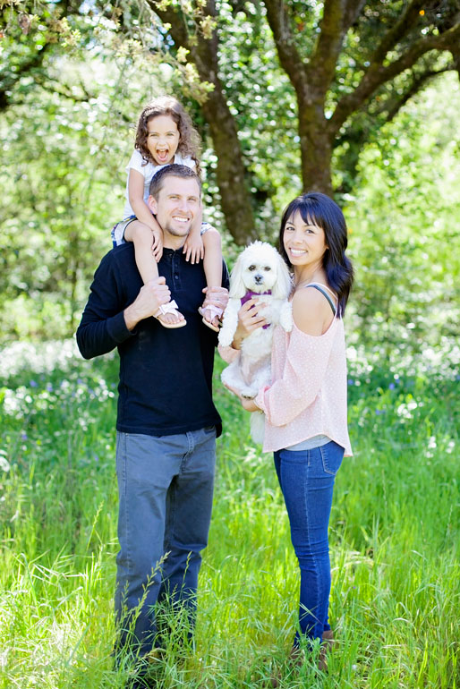 family photos with dog sonoma county