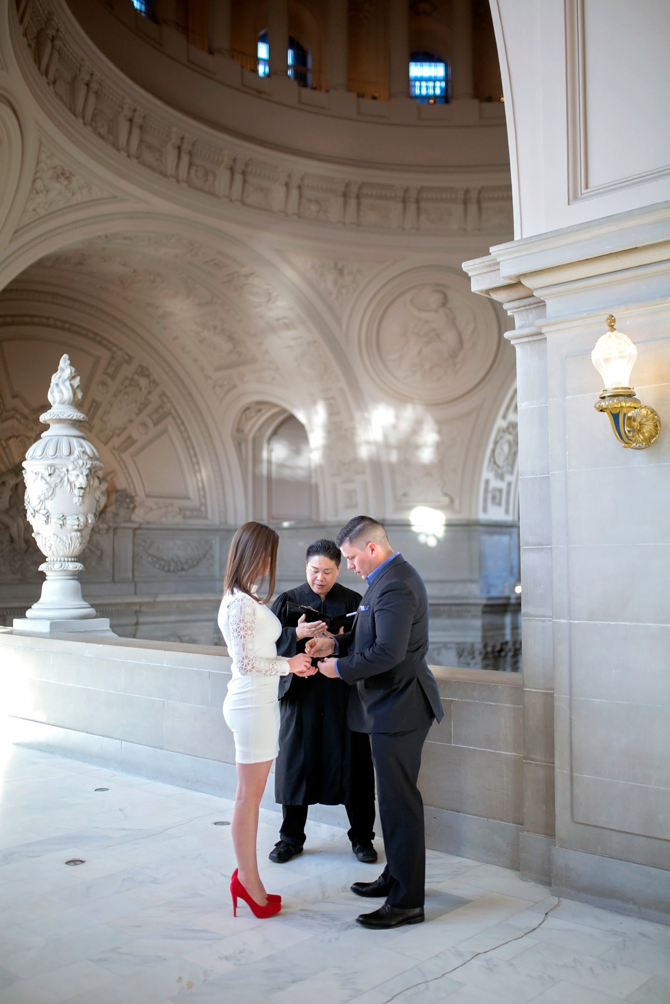 San Francisco city hall wedding photography