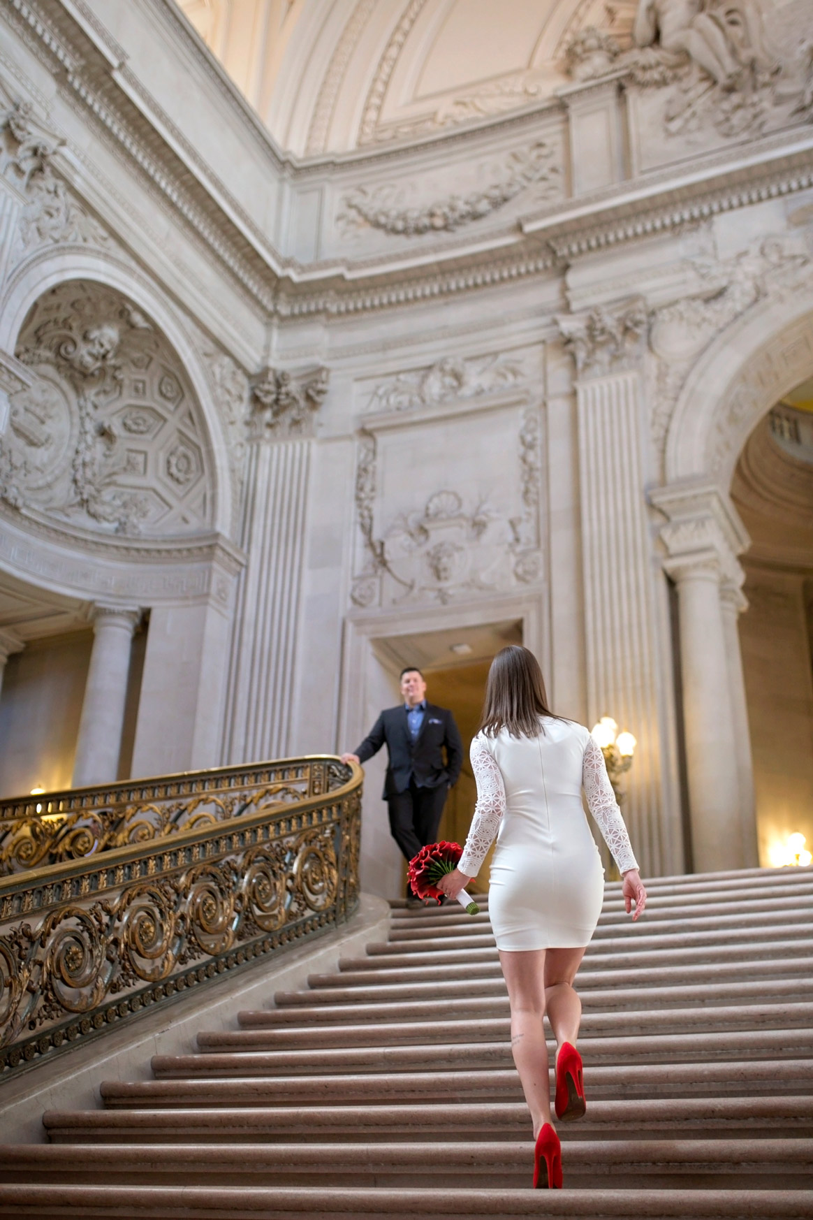 San Francisco city hall wedding photography