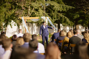 Bride and groom at their Merced wedding, captured by a Merced & Sonoma County wedding photographer