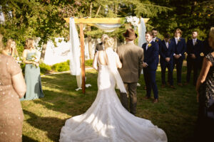 Bride and groom at their Merced wedding, captured by a Merced & Sonoma County wedding photographer