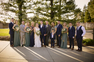 Bride and groom at their Merced wedding, captured by a Merced & Sonoma County wedding photographer