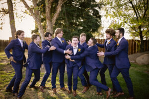 Bride and groom at their Merced wedding, captured by a Merced & Sonoma County wedding photographer